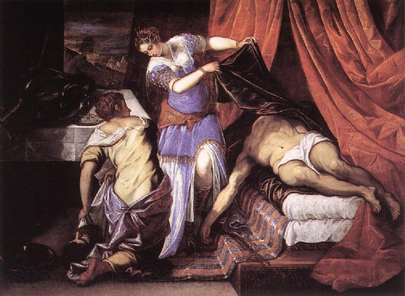 TINTORETTO, Jacopo Judith and Holofernes ar Norge oil painting art